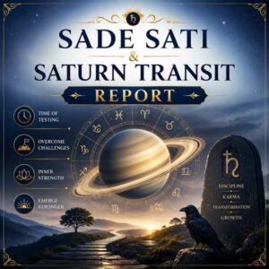 साढ़ेसाती एवं शनि गोचर रिपोर्ट | Sade Sati & Saturn Transit Report