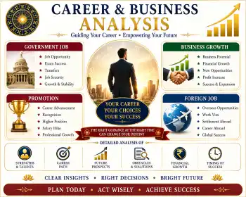 Career & Business Analysis- Government Job, Business Growth, Promotion,  Foreign Job