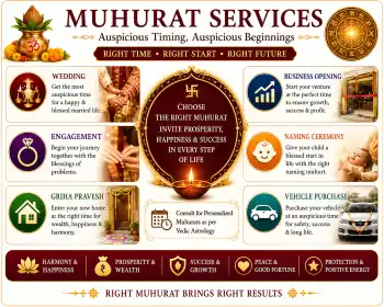 Muhurat Services - Wedding, Engagement, Griha Pravesh, Business Opening, Naming Ceremony, Vehicle Purchase