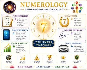 Numerology - Name, Mobile, Business, Lucky Number, Signature, Vehicle Number