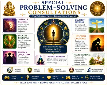Special Problem-Solving Consultations- Obstacle Removal, Success Blockage, Enemy & Opposition, Decision-Making, Life Crisis Guidance