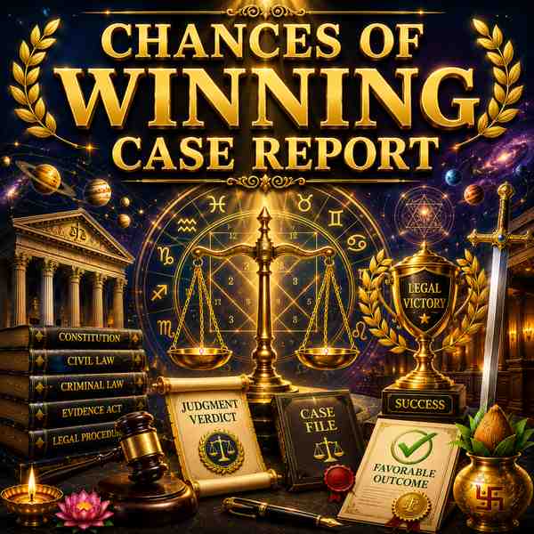 मुकदमा जीतने की संभावना रिपोर्ट | Chances of Winning Case Report