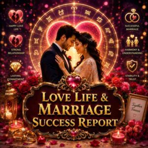 प्रेम जीवन एवं विवाह सफलता रिपोर्ट | Love Life & Marriage Success Report