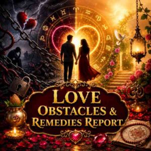 प्रेम में बाधाएं एवं समाधान रिपोर्ट | Love Obstacles & Remedies Report