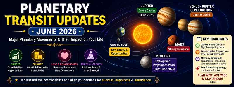 Planetary Transit Updates June 2026