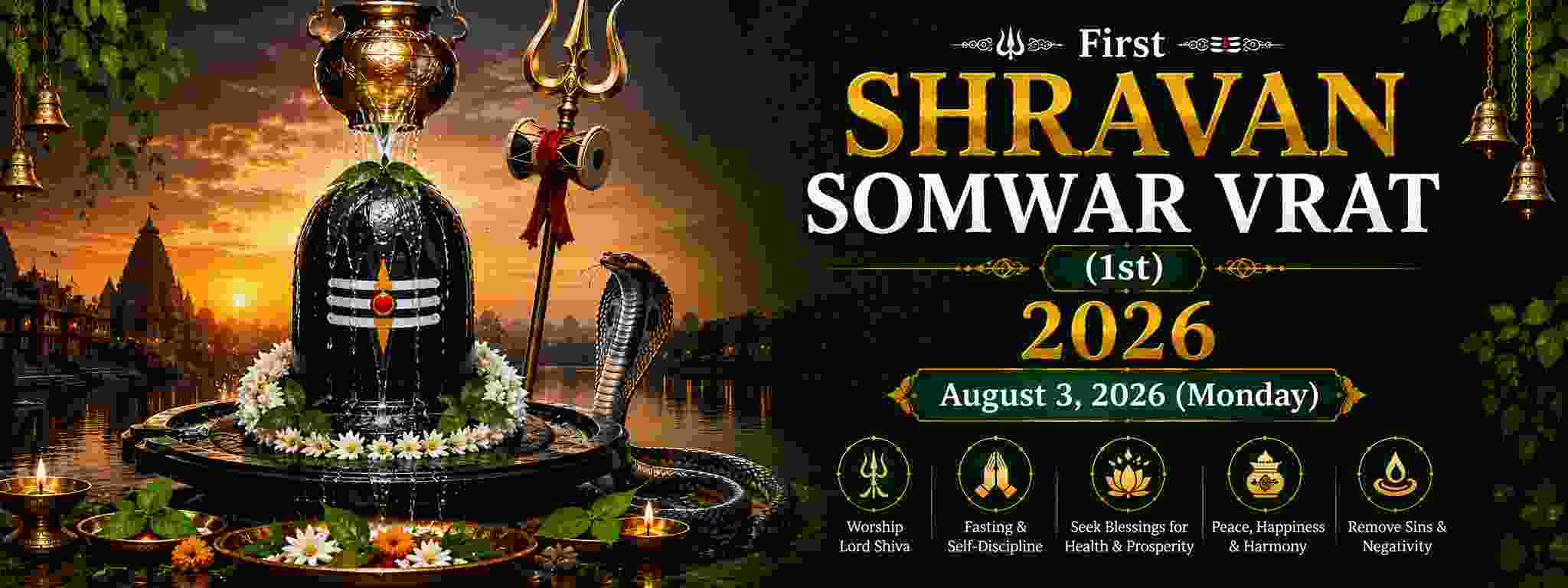 Shravan Somwar Vrat (1st) 2026