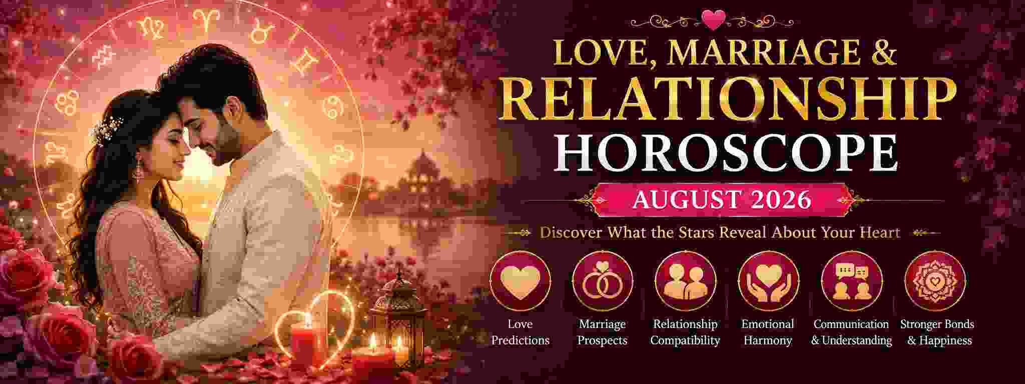 Love, Marriage & Relationship Horoscope – August 2026