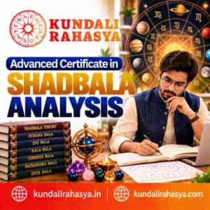 Online Advanced Certificate in Shadbala Analysis