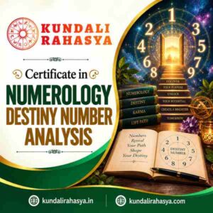 Certificate in Numerology Destiny Number Analysis