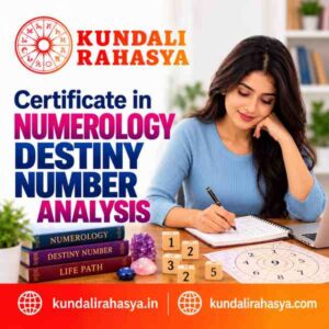 Certificate in Numerology Destiny Number Analysis